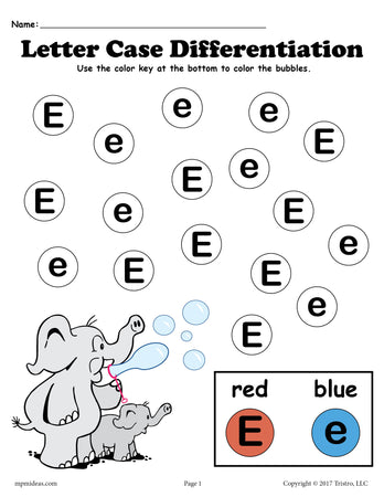 Free Printable Letter E Worksheets