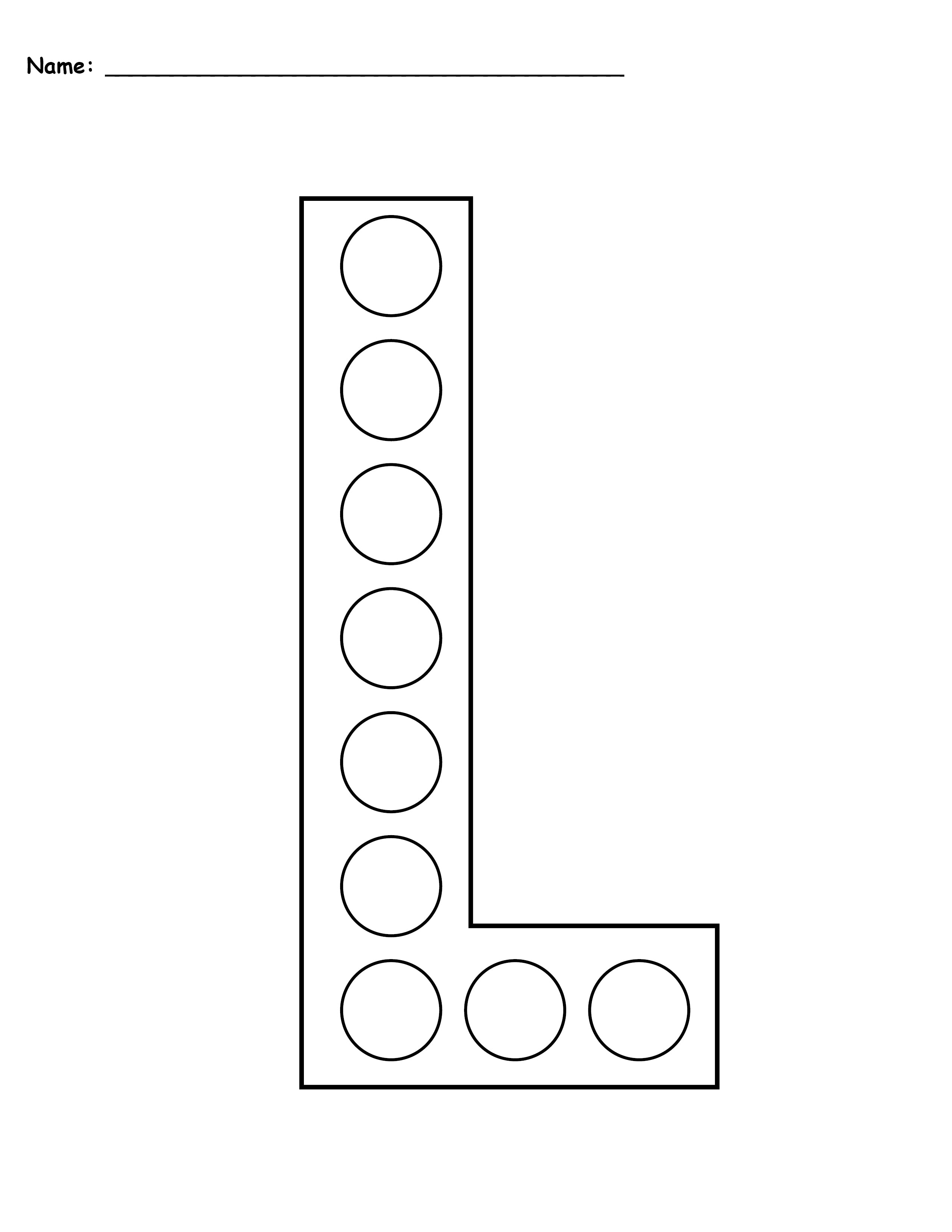 Free letter l do-a-dot printables - uppercase u0026 lowercase! – supplyme