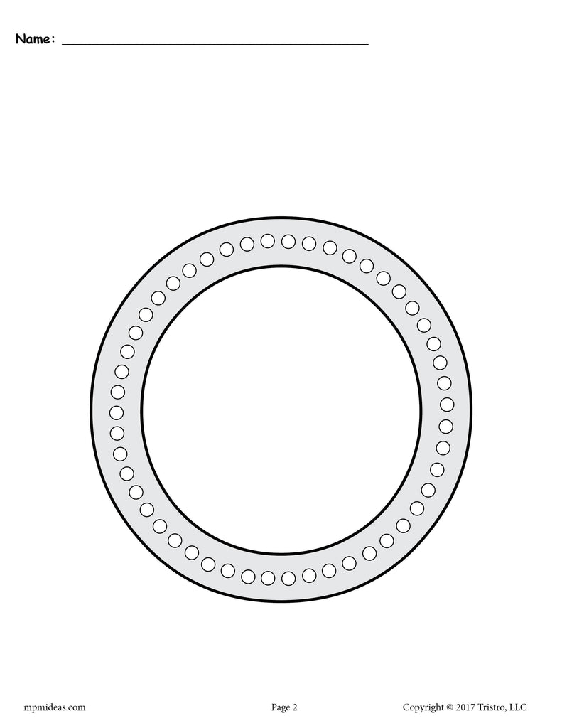 Letter O Q-Tip Painting Printables - Includes Uppercase and Lowercase Letter O Worksheets
