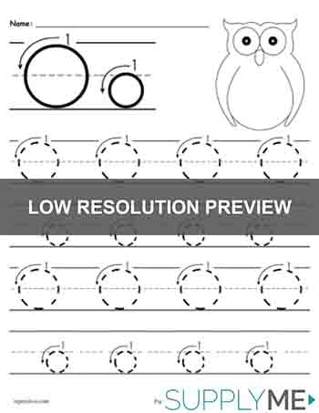 Printable Letter O Tracing Worksheet With Number and Arrow Guides!