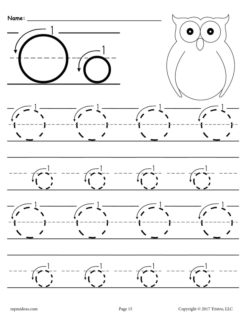 FREE Printable Letter O Tracing Worksheet With Number and Arrow Guides!
