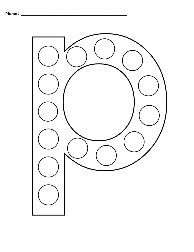 White Letter P