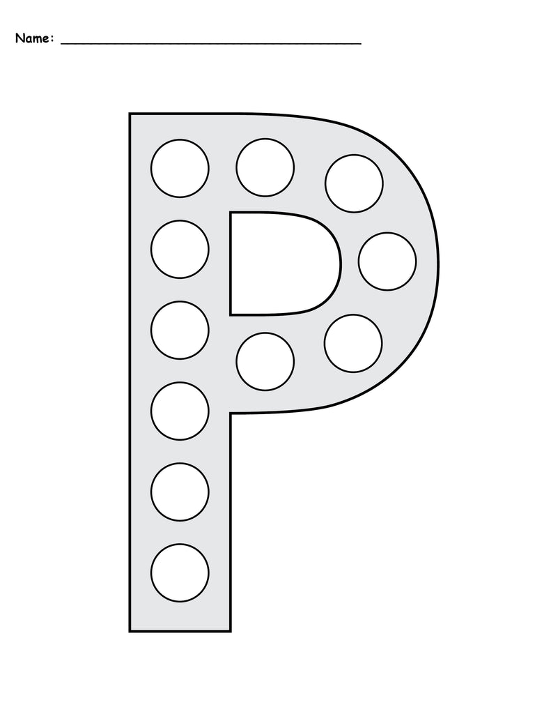 Letter P Do-A-Dot Printables - Uppercase & Lowercase!