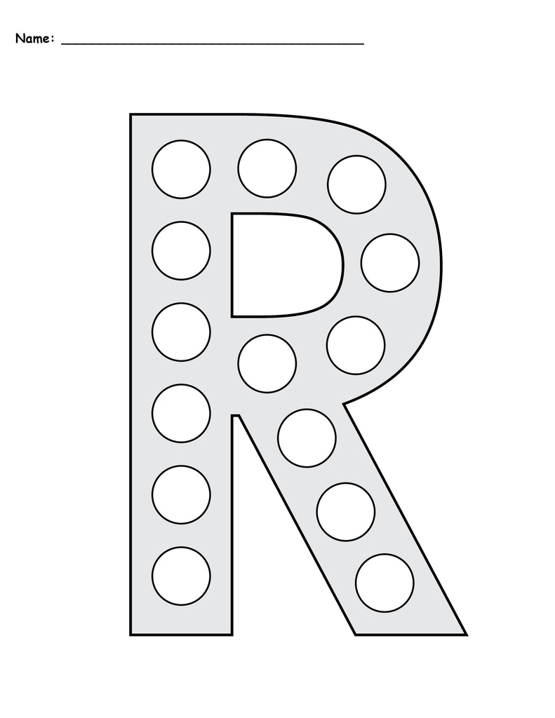 Letter R Do-A-Dot Printables - Uppercase & Lowercase!