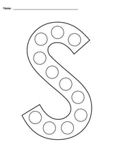 FREE Letter S Do-A-Dot Printables - Uppercase & Lowercase!
