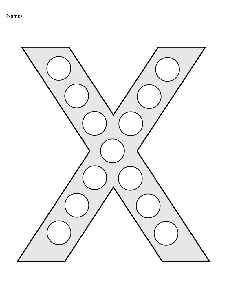 FREE Letter X Do-A-Dot Printables - Uppercase & Lowercase! – SupplyMe free-letter-x-do-a-dot-printables-uppercase-lowercase-supplyme