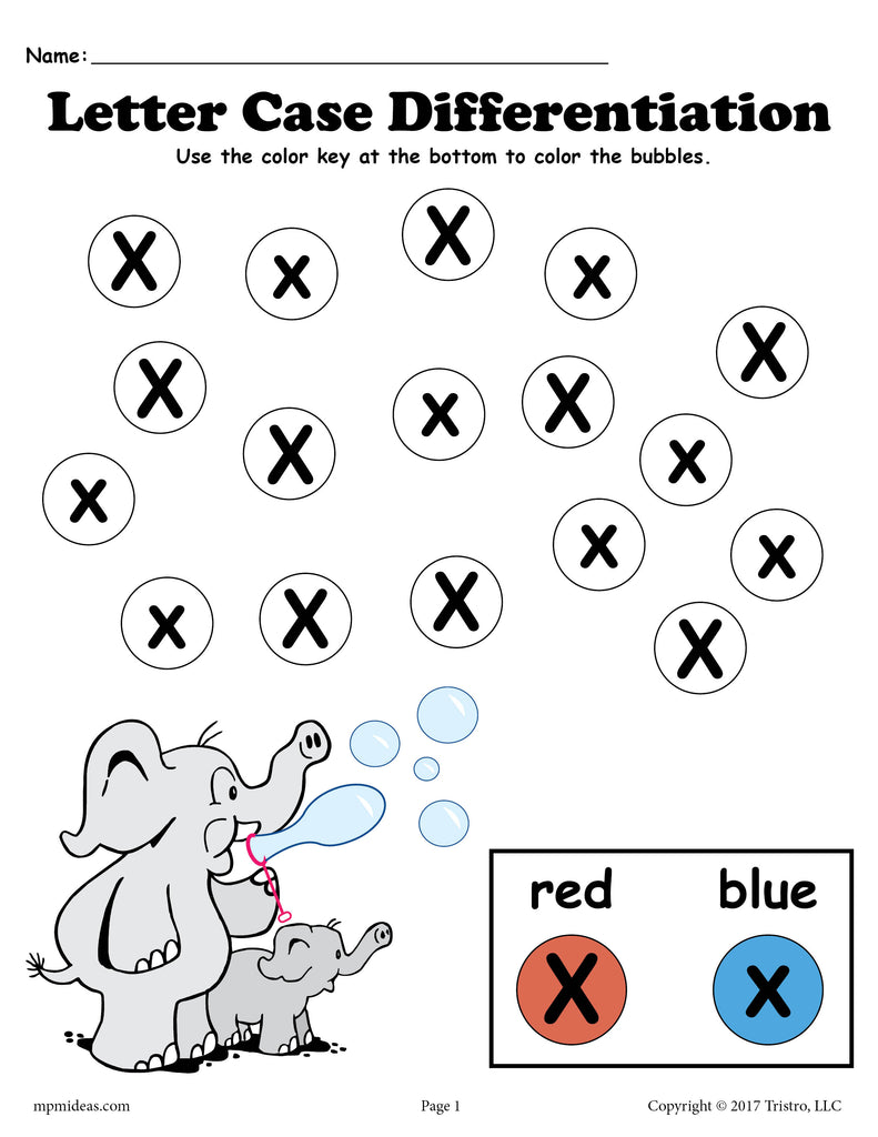 FREE Letter X Do-A-Dot Printables For Letter Case Differentiation Practice!