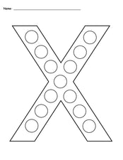 FREE Letter X Do-A-Dot Printables - Uppercase & Lowercase!