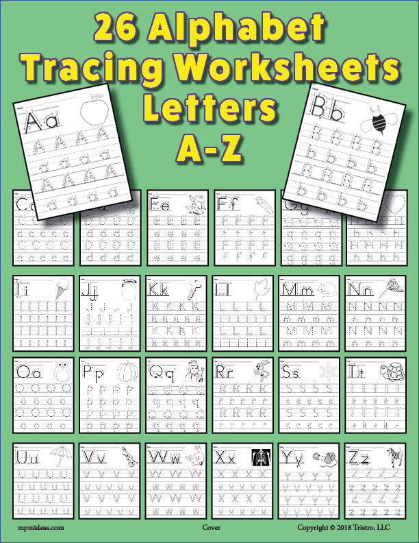 Alphabet Worksheets Bundle - 570+ Pages of Printable Alphabet Activities and Worksheets!