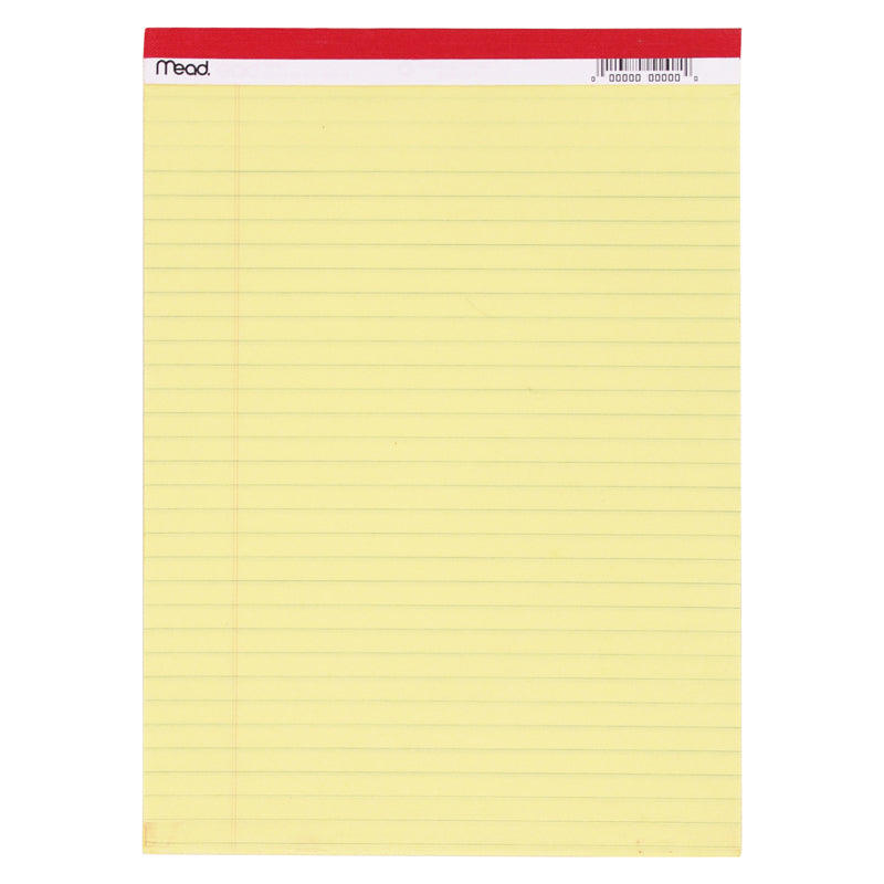 Legal Pad 8.5 x 11.75 50 Count Canary