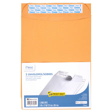 Mead Press It Seal It 5 Count 9 x 12 Envelopes