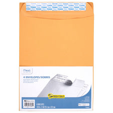 Mead Press It Seal It 4 Count 10 x 13 Envelopes