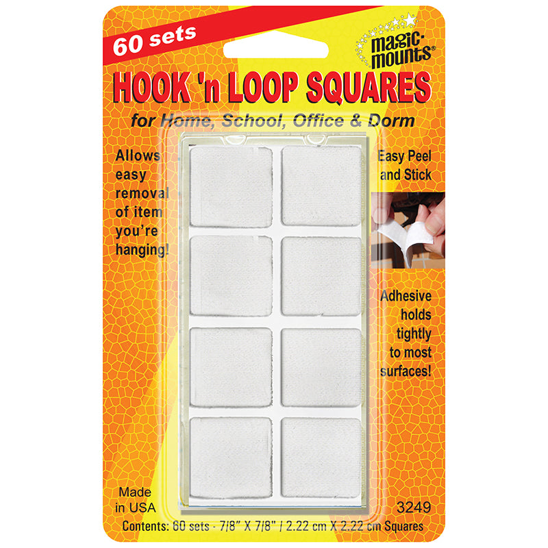 Hook 'n Loop Squares, 7/8"