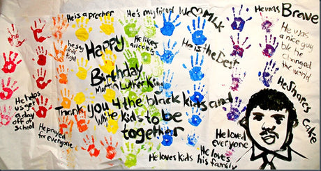 Fun with Color Mixing - An MLK Day Activity