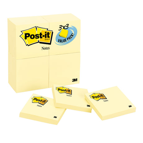 Post-It Notes Value Pk 24 Pads 3 x 3 Canary Yellow