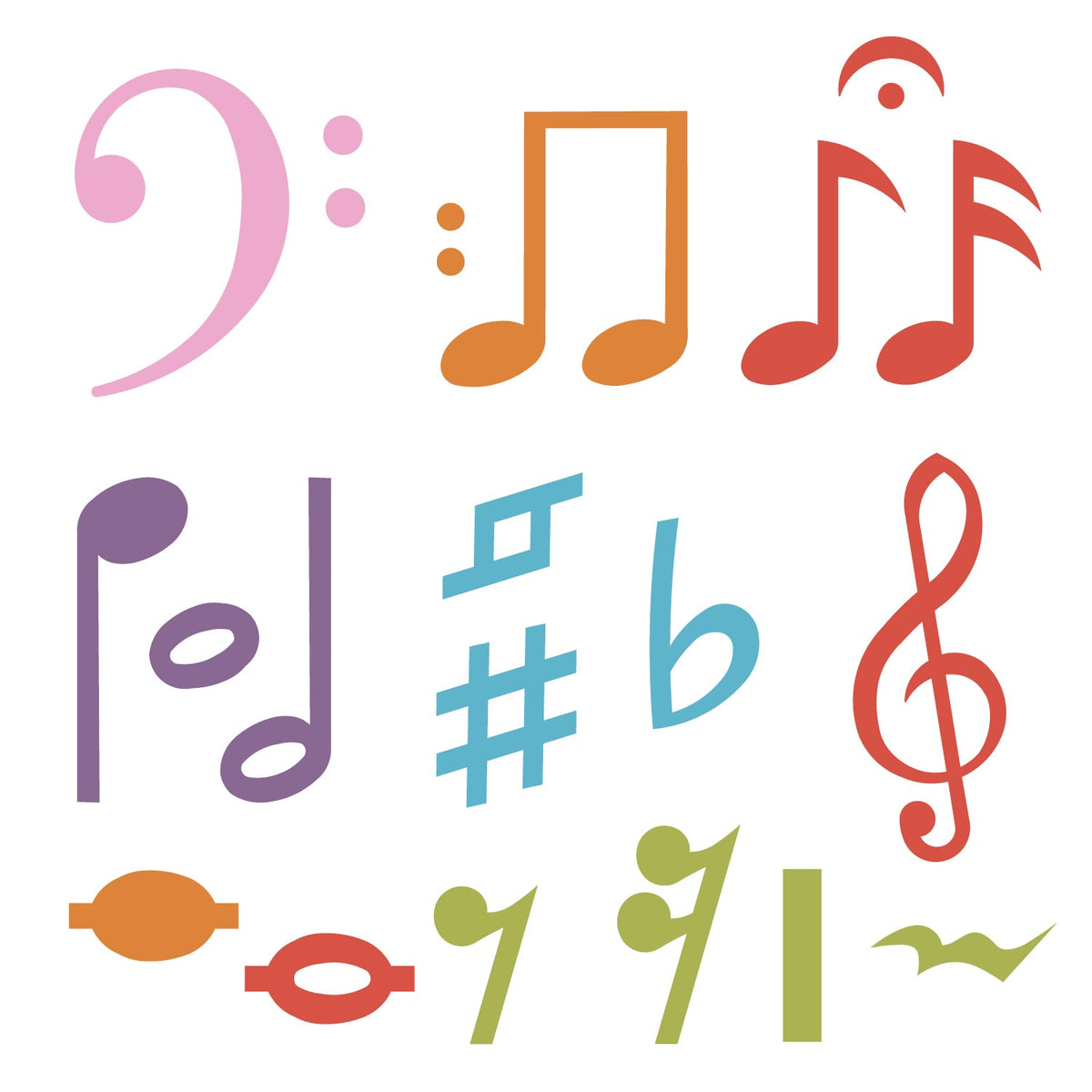 AccuCut Music Die Cut Set, Large