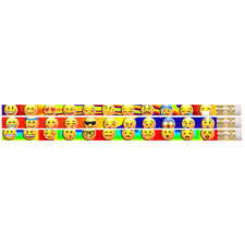 Emoji Pencils, 12 Pack 