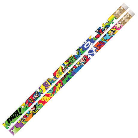Super Duper Heroes Pencil, 12 Pack