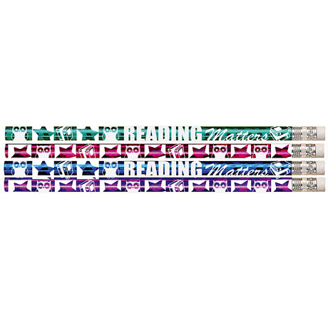Reading Matters Pencils, 12 Pack 