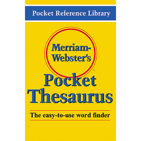 Merriam Websters Pocket Thesaurus Hardcover