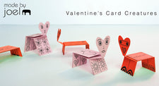Valentine's Day Card Creatures - Kids Craft Printable
