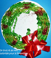 Magnet Painting - Creating a Festive Christmas Wreath!