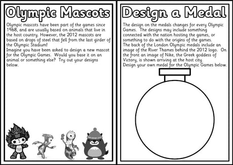 Summer Olympics - Designing Medals & Mascots