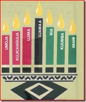 Winter Holidays Around the World - The Seven Candles Craft for Kwanzaa
