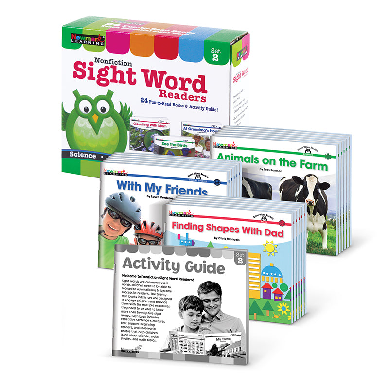 Newmark Learning Nonfiction Sight Word Readers Early Readers Boxed Set ...