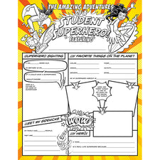 Fill Me In: Superheroes Activity Posters