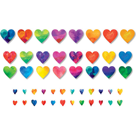 Watercolor Hearts Accents 