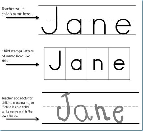 Printing Practice &amp; Name Stamping