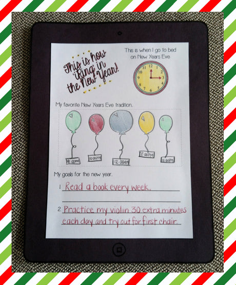 "This Is How 'iRing' In The New Year" Printable Activity & Bulletin Board