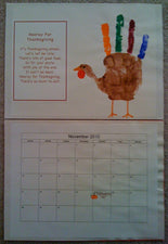 Hand Print Calendar: November