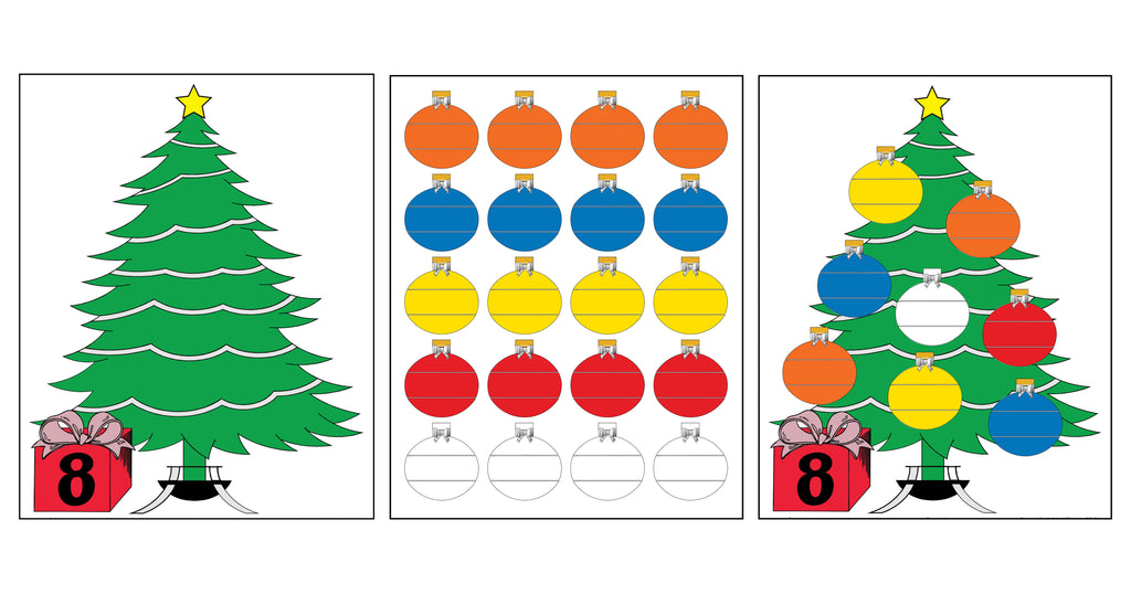 Printable Christmas Ornament Counting Activity!
