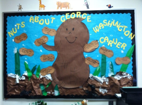Nuts About George Washington Carver! - Black History Month Bulletin Board