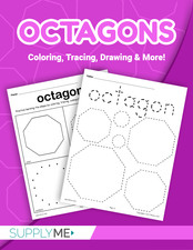 8 Octagon Worksheets: Tracing, Coloring Pages, Cutting & More!