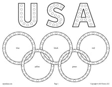 FREE Olympic Themed Q-Tip Painting Printable!
