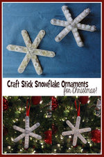 Beautiful Craft Stick Snowflake Ornament Craft!