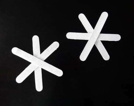 Beautiful Craft Stick Snowflake Ornament Craft!