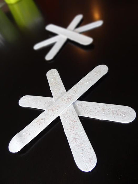 Beautiful Craft Stick Snowflake Ornament Craft!