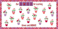 Our LOVE For Learning Grows & GROWS! - Valentine's Day Bulletin Board