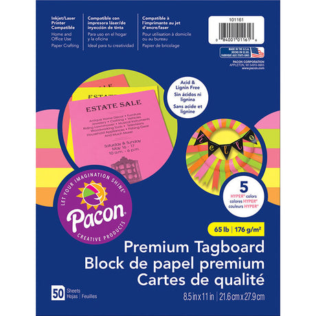 Premium Tagboard Assortment, 50 Sheets