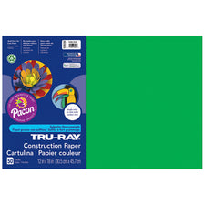 Tru-Ray® Construction Paper, 12" x 18" Festive Green
