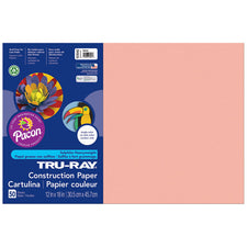 Tru-Ray® Construction Paper, 12" x 18" Salmon