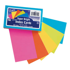 Index Cards, 3″ x 5″, Super Bright, Unruled