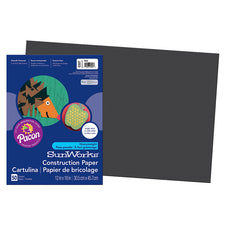 SunWorks® Construction Paper, 12" x 18" Black