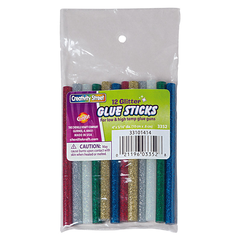 Creativity Street® Hot Glue Glitter Sticks, Assorted