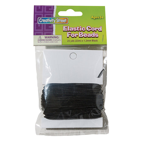 Creativity Street® Cord, Black Elastic
