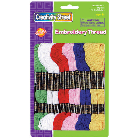Creativity Street® Embroidery Thread, 24 Skeins